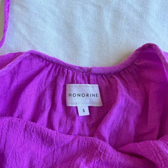 Honorine Womens Dress Purple Elodie Tiered Maxi Square Neckline Size S Small - Picture 3 of 5